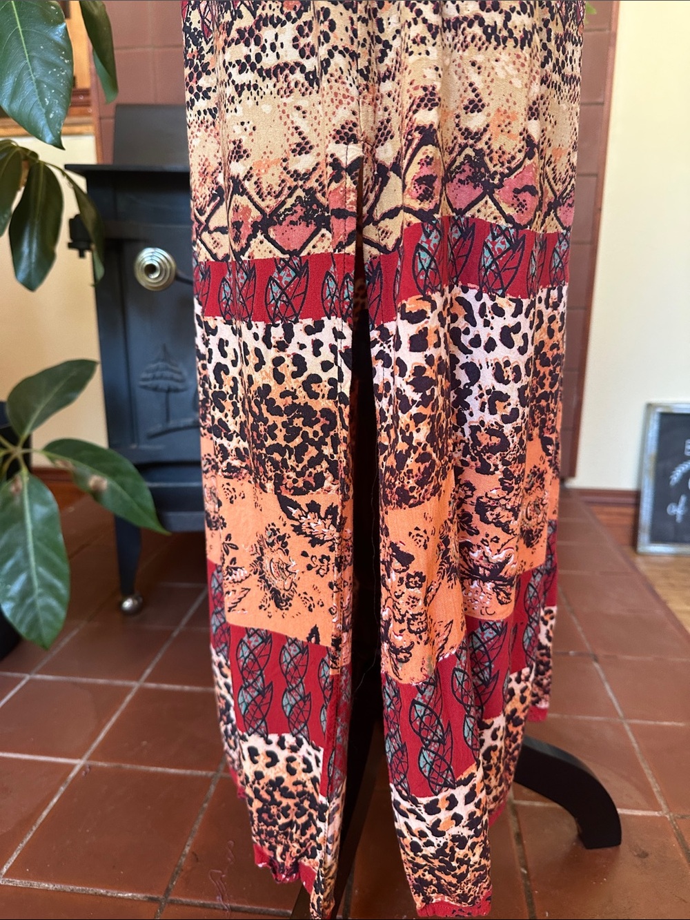 #258- BootBarn Angie bohemian patchwork maxi dress - Picture 7 of 11
